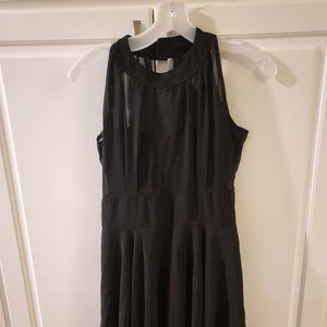 Black Sheer Formal Dress Size Large